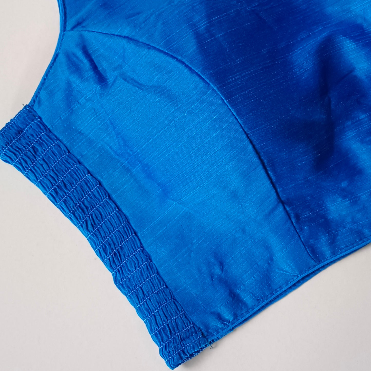 Blue plain flexifit blouse (attachable sleeves)