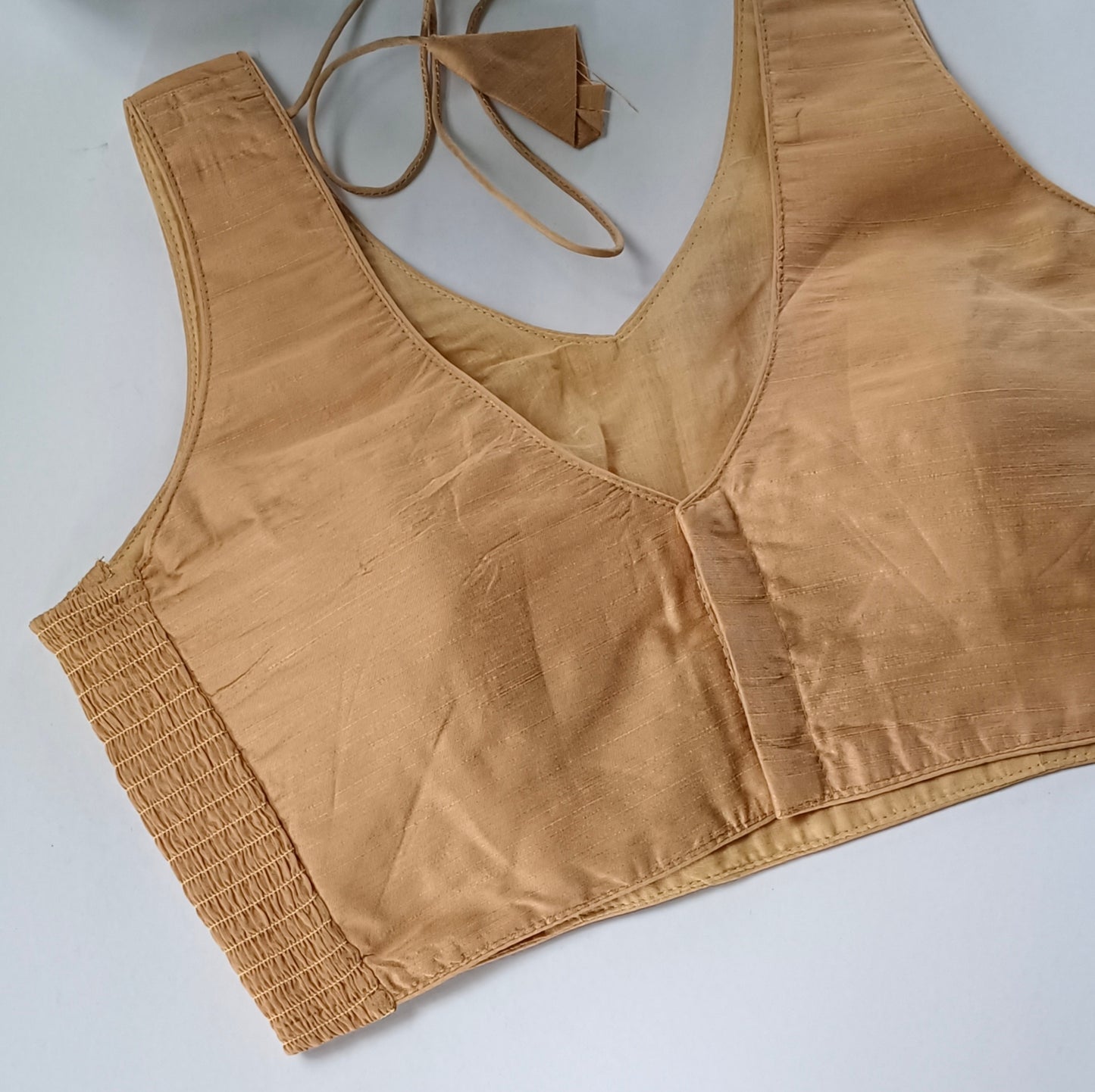 Golden plain flexifit blouse (attachable sleeves)
