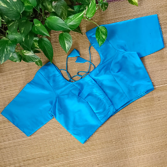 Classic Blue Plain Blouse