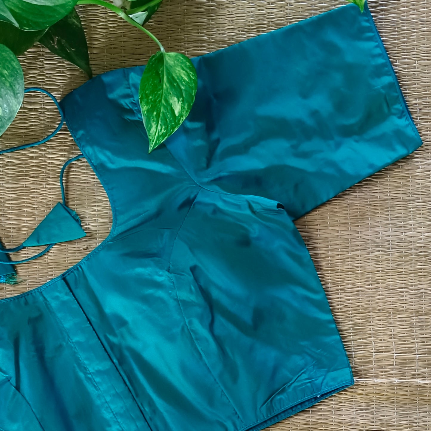 Classic Rama Green Plain Blouse