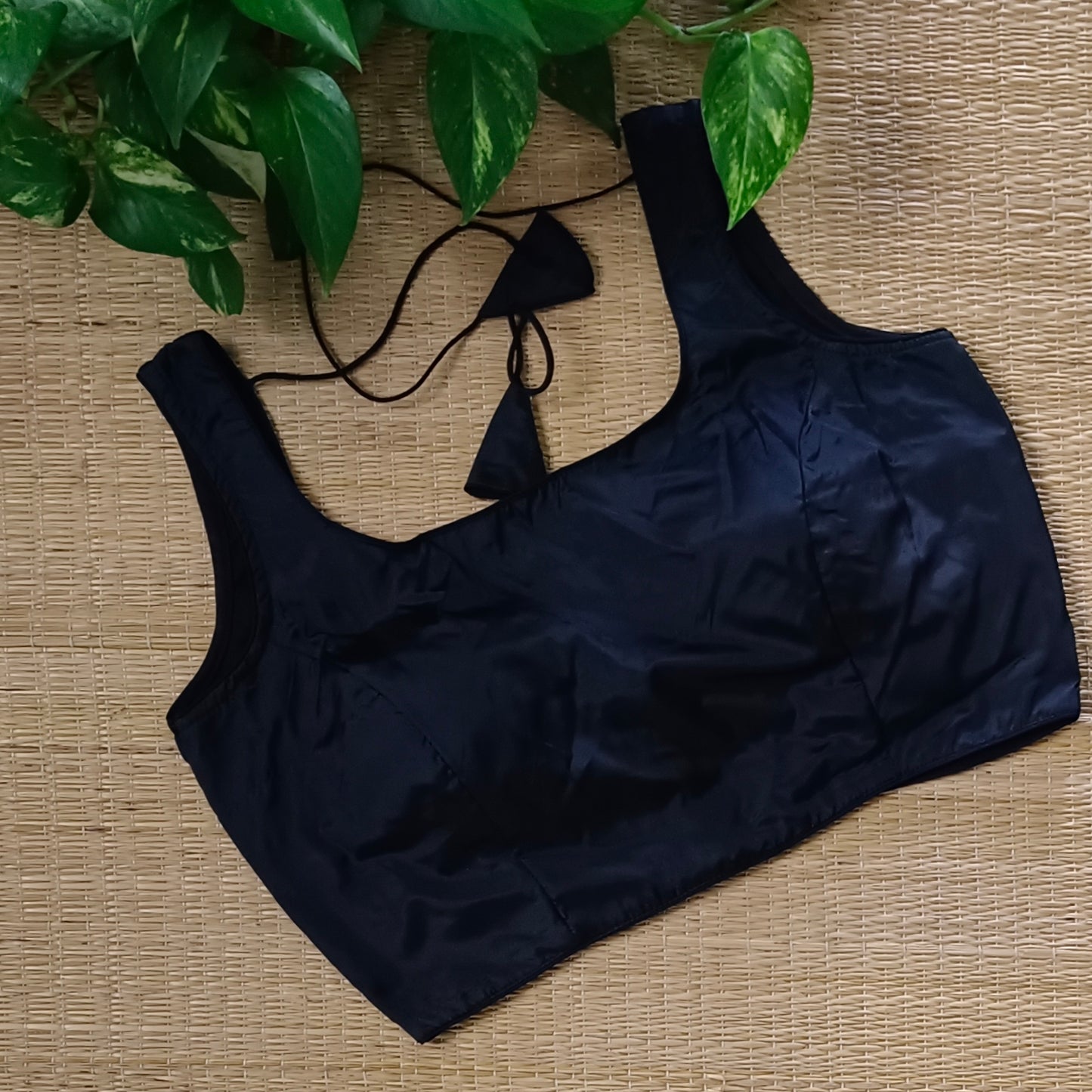 Classic Black Sleeveless Blouse (with attachable sleeves)