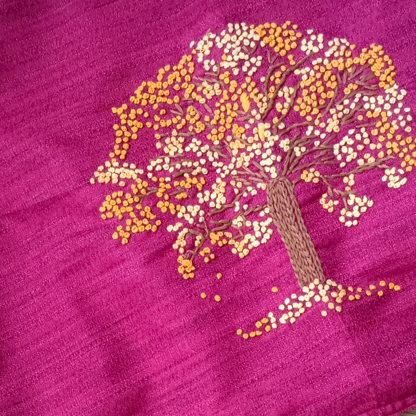 Maroon Knot Work Blouse