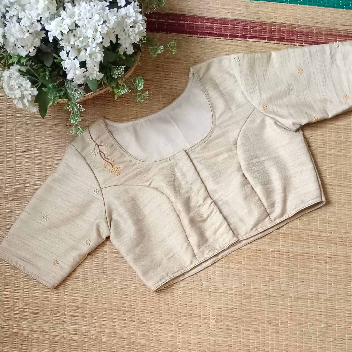 Golden Knot Work Blouse