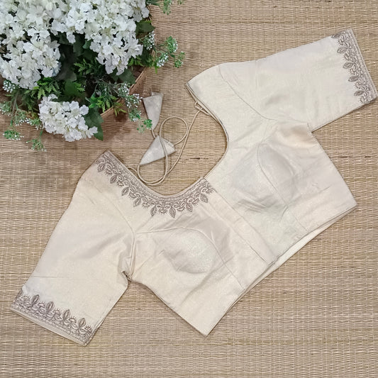 Classic Metallic Cream/Light Tissue Blouse