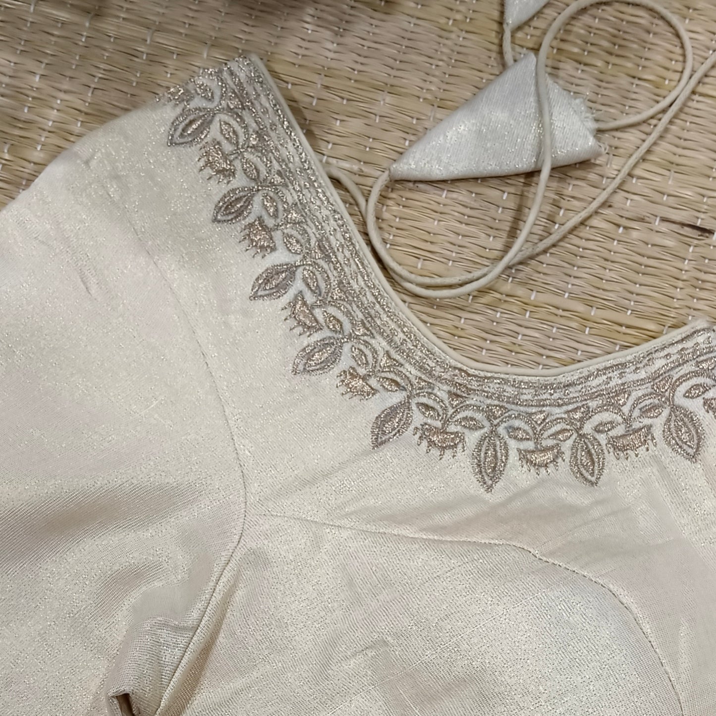 Classic Metallic Cream/Light Tissue Blouse