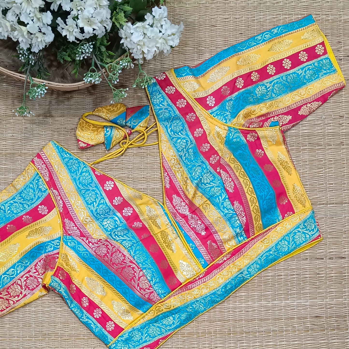 Multicolor Brocade Blouse