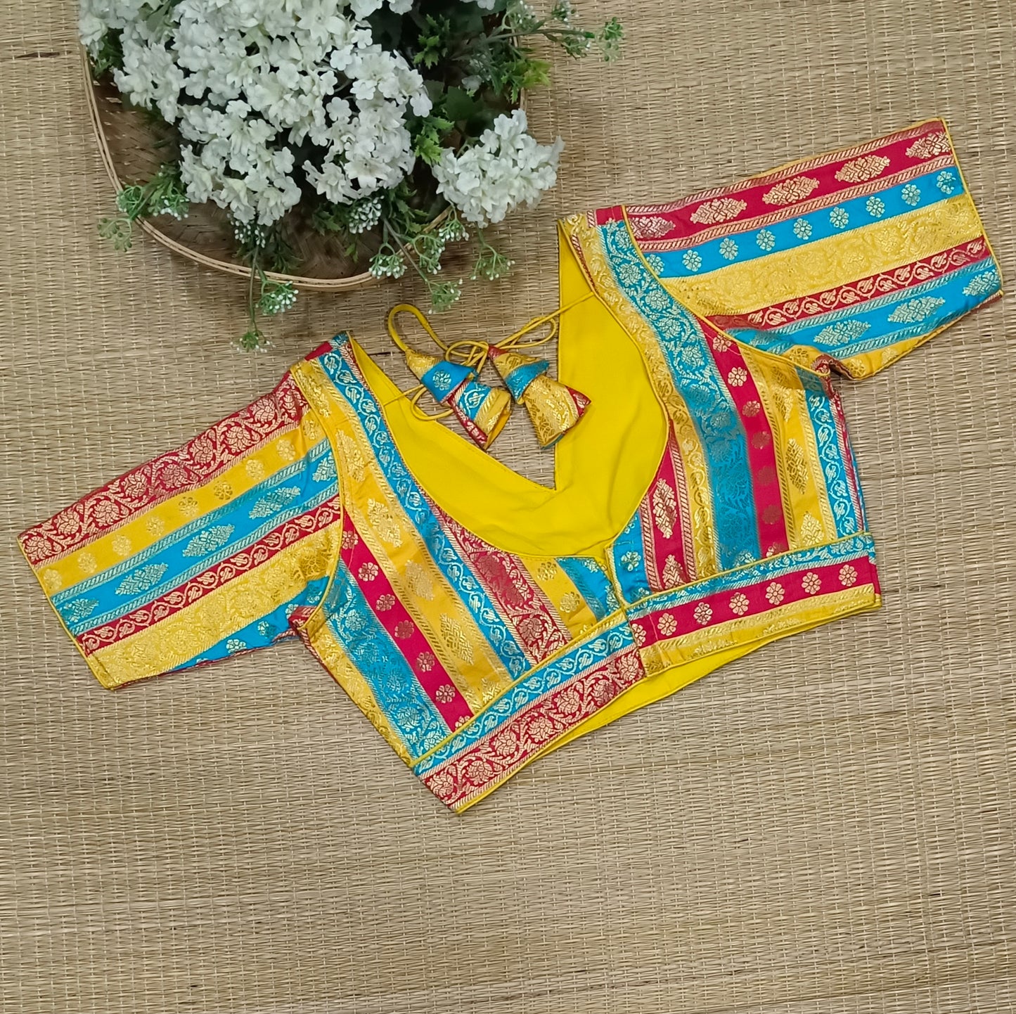 Multicolor Brocade Blouse