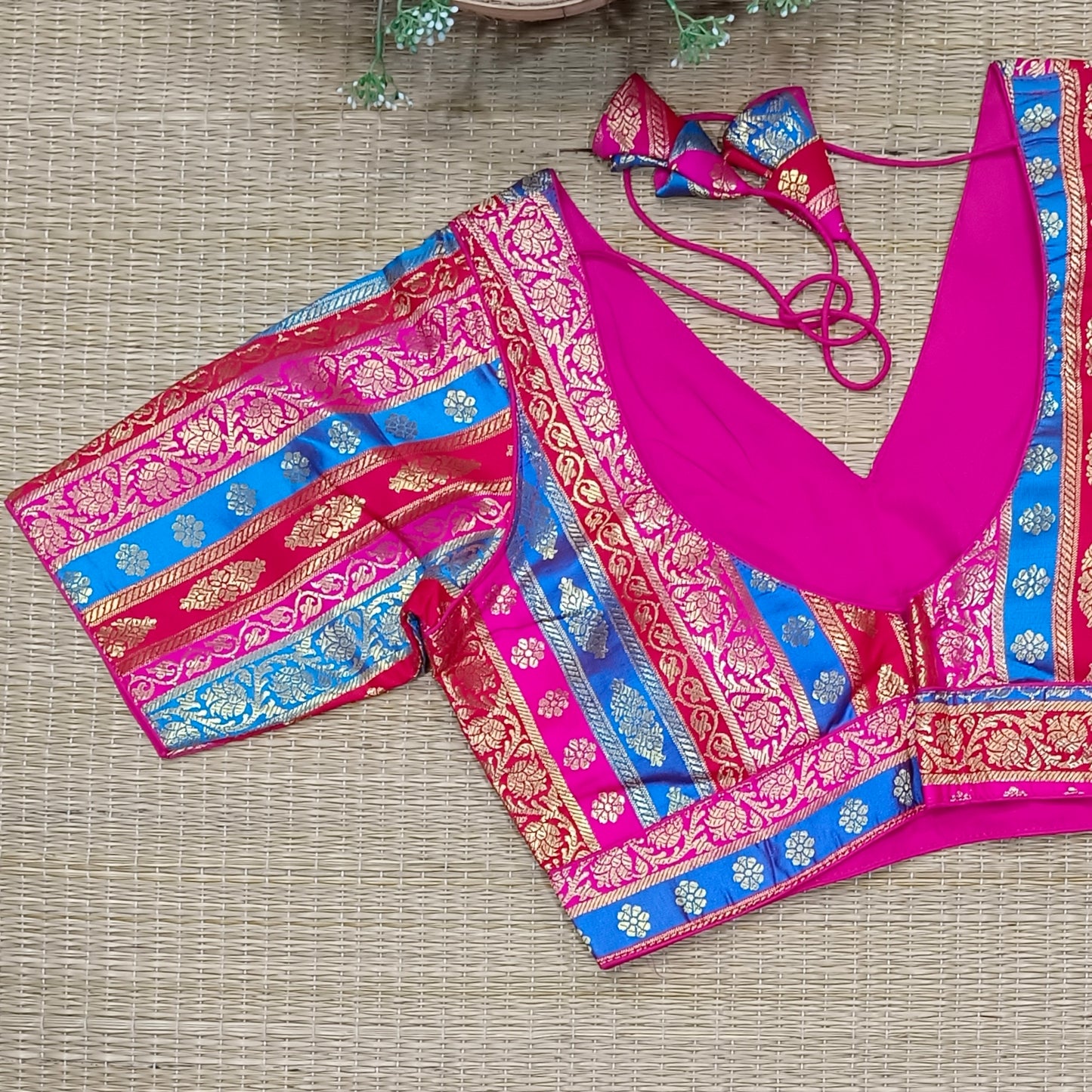 Multicolor Brocade Blouse