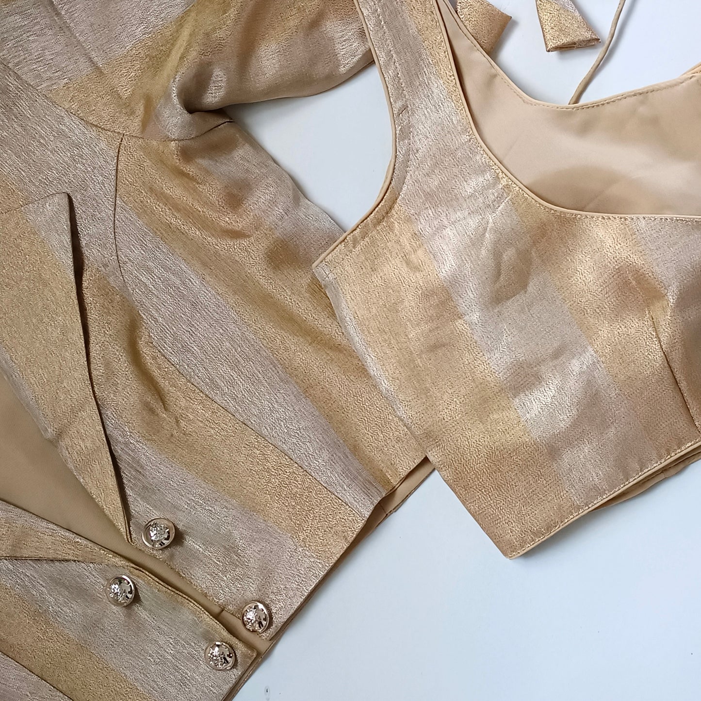 Golden 2 Piece Koti Blouse