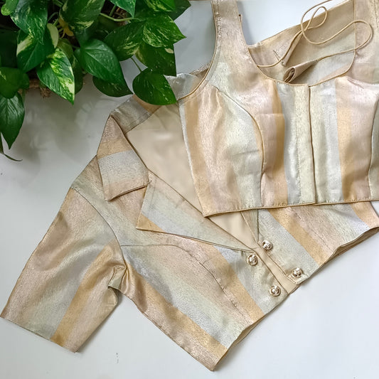 Light Golden 2 Piece Koti Blouse