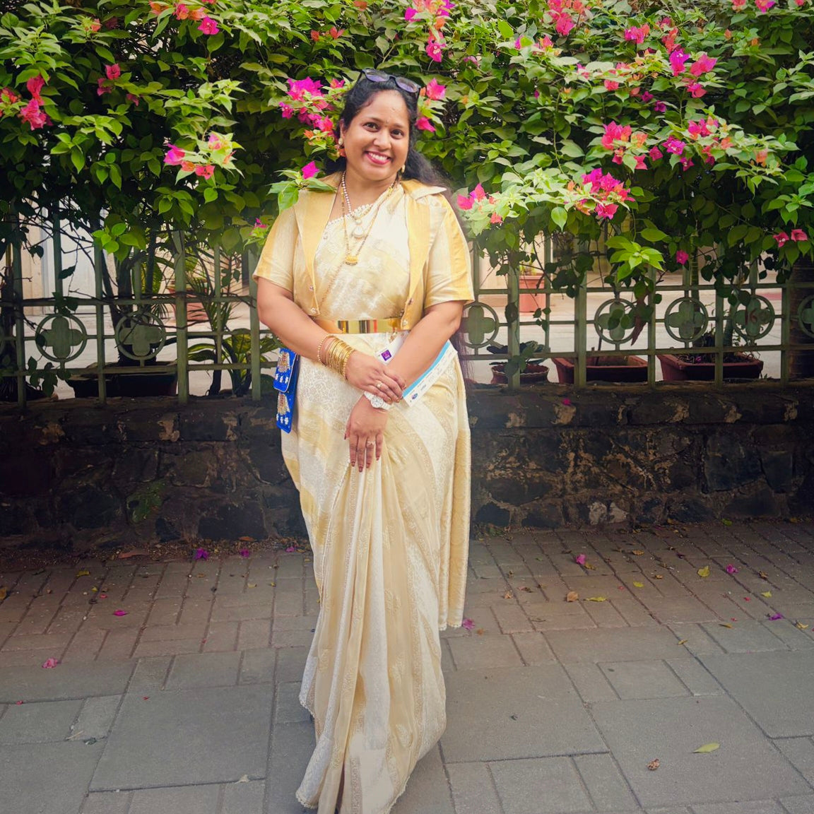 Golden 2 Piece Koti Blouse