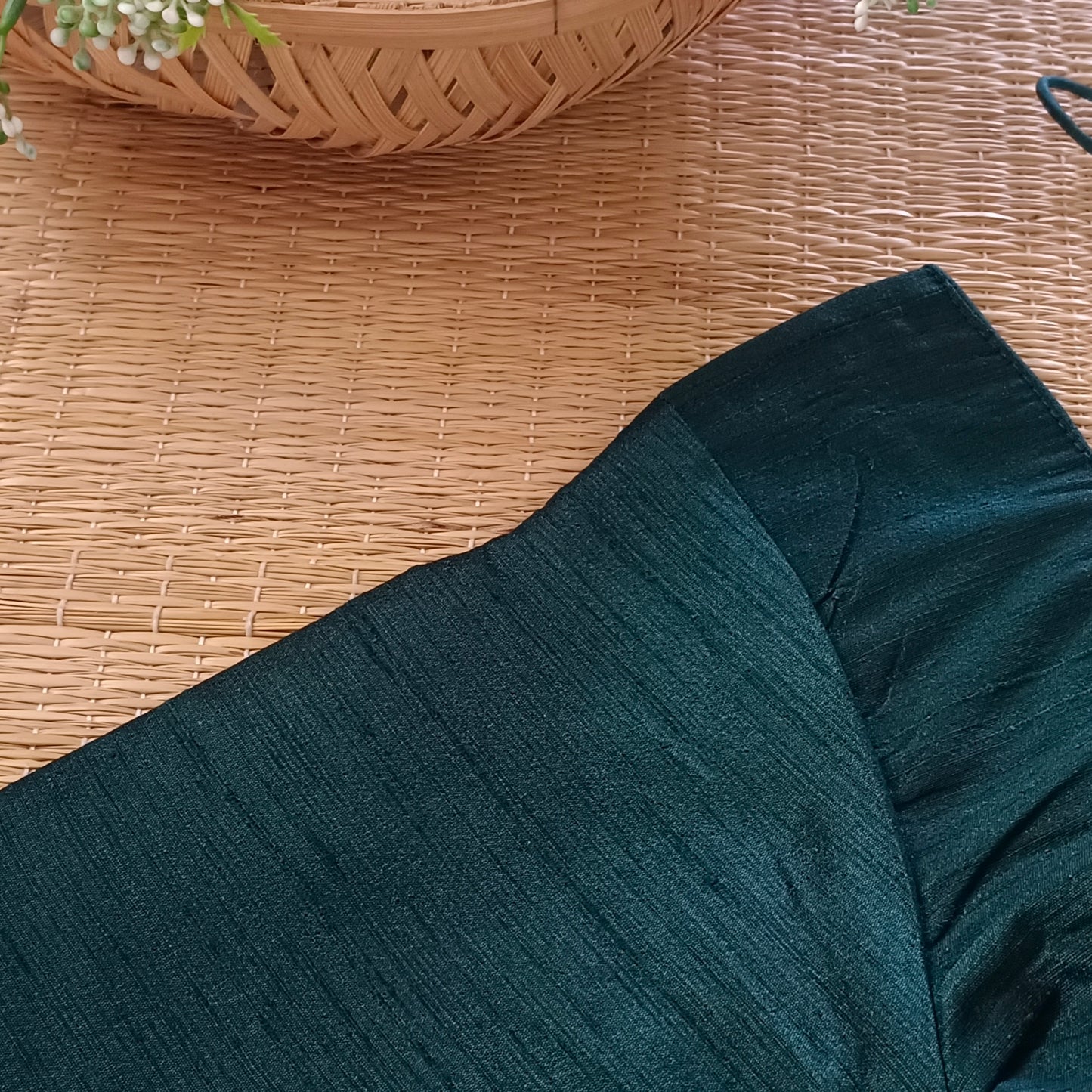 Classic Plain Bottle Green blouse