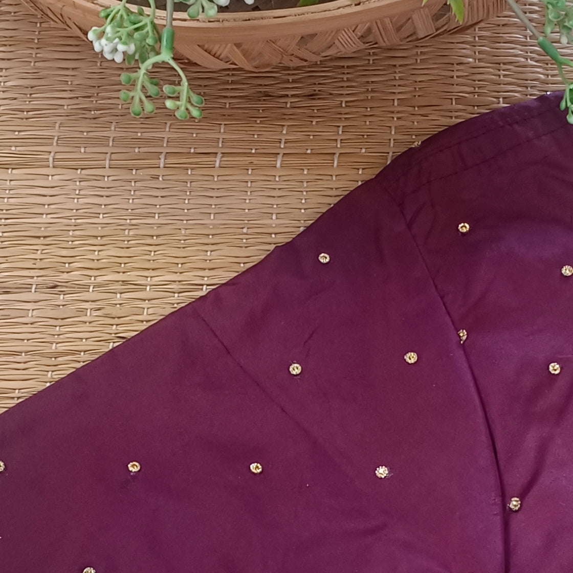 Classic Wine Semi Silk blouse