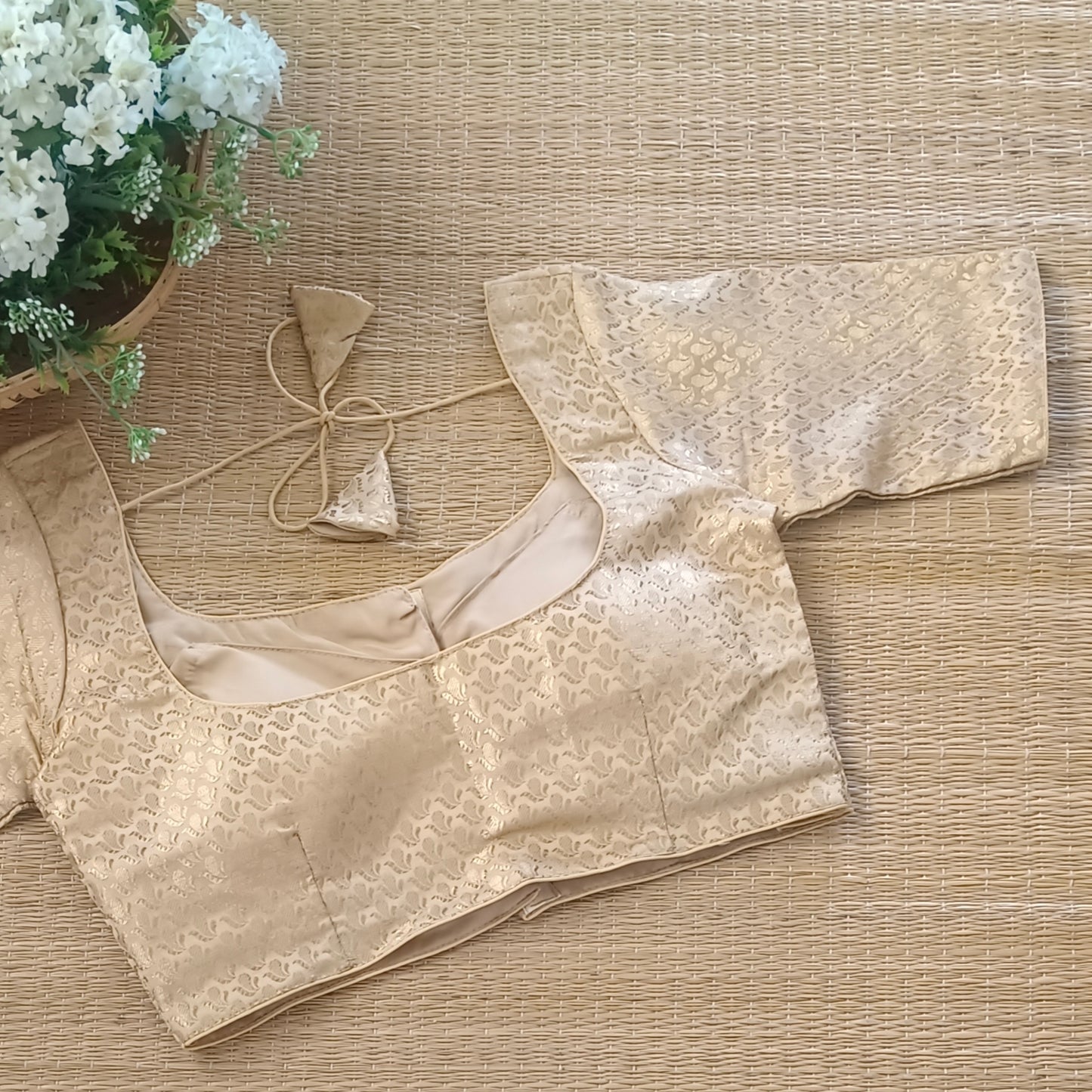 Classic Golden Brocade Blouse(assorted)