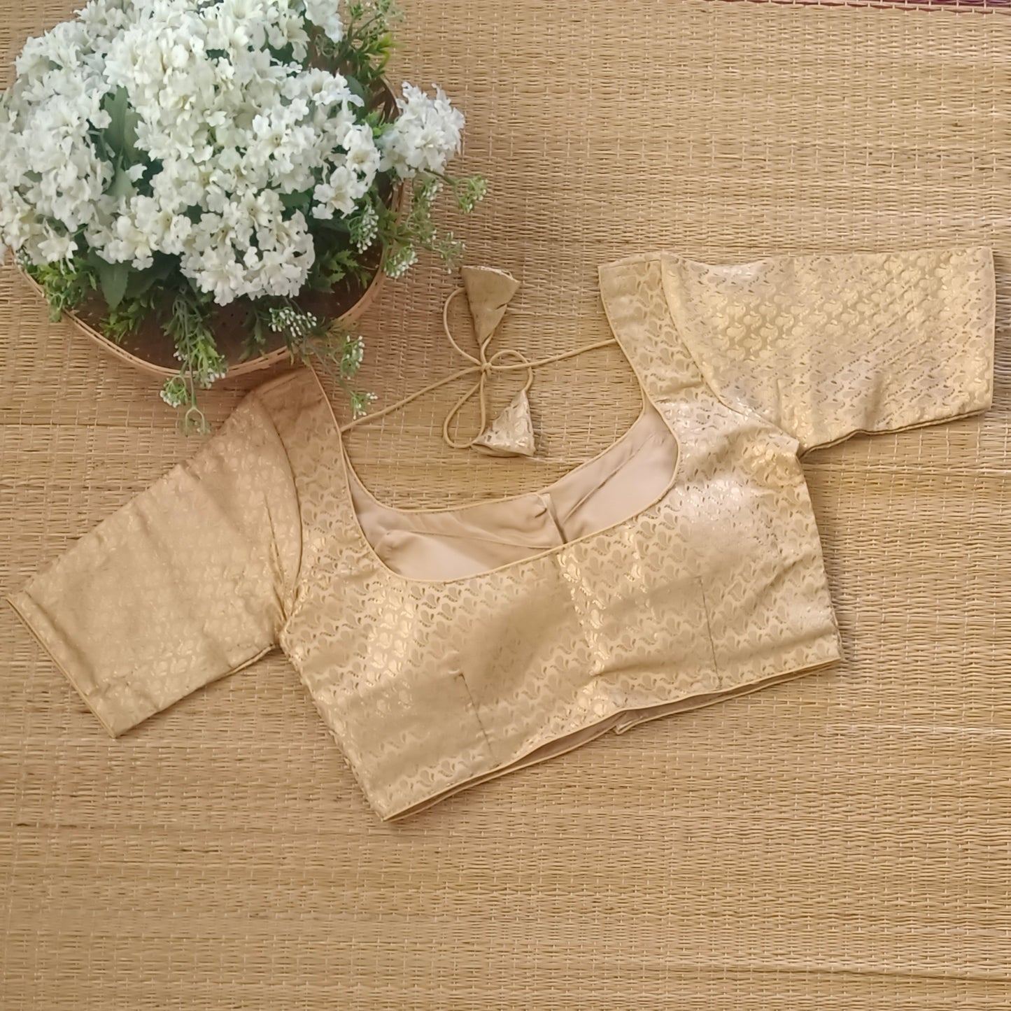 Classic Golden Brocade Blouse(assorted)