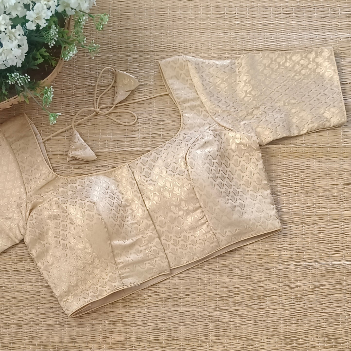 Classic Golden Brocade Blouse(assorted)