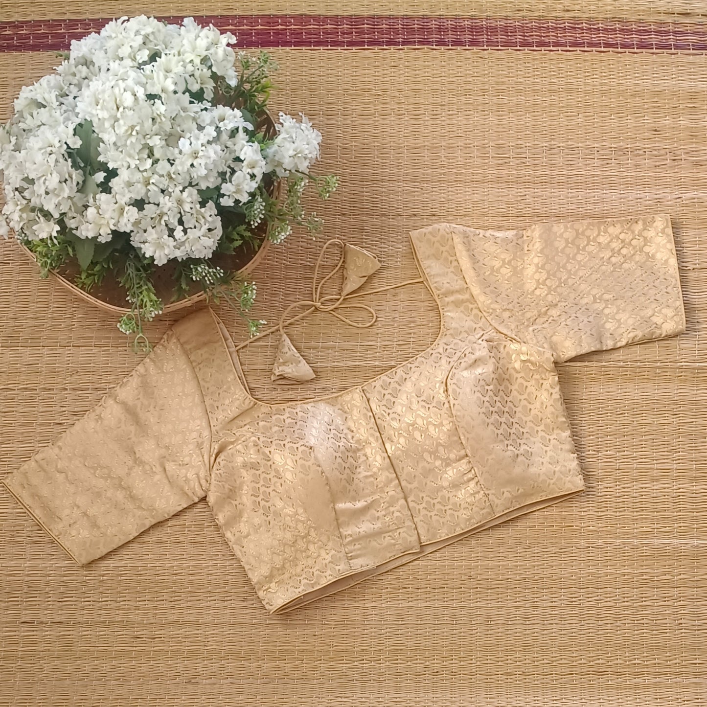 Classic Golden Brocade Blouse(assorted)
