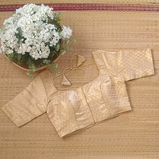 Classic Golden Brocade Blouse(assorted)