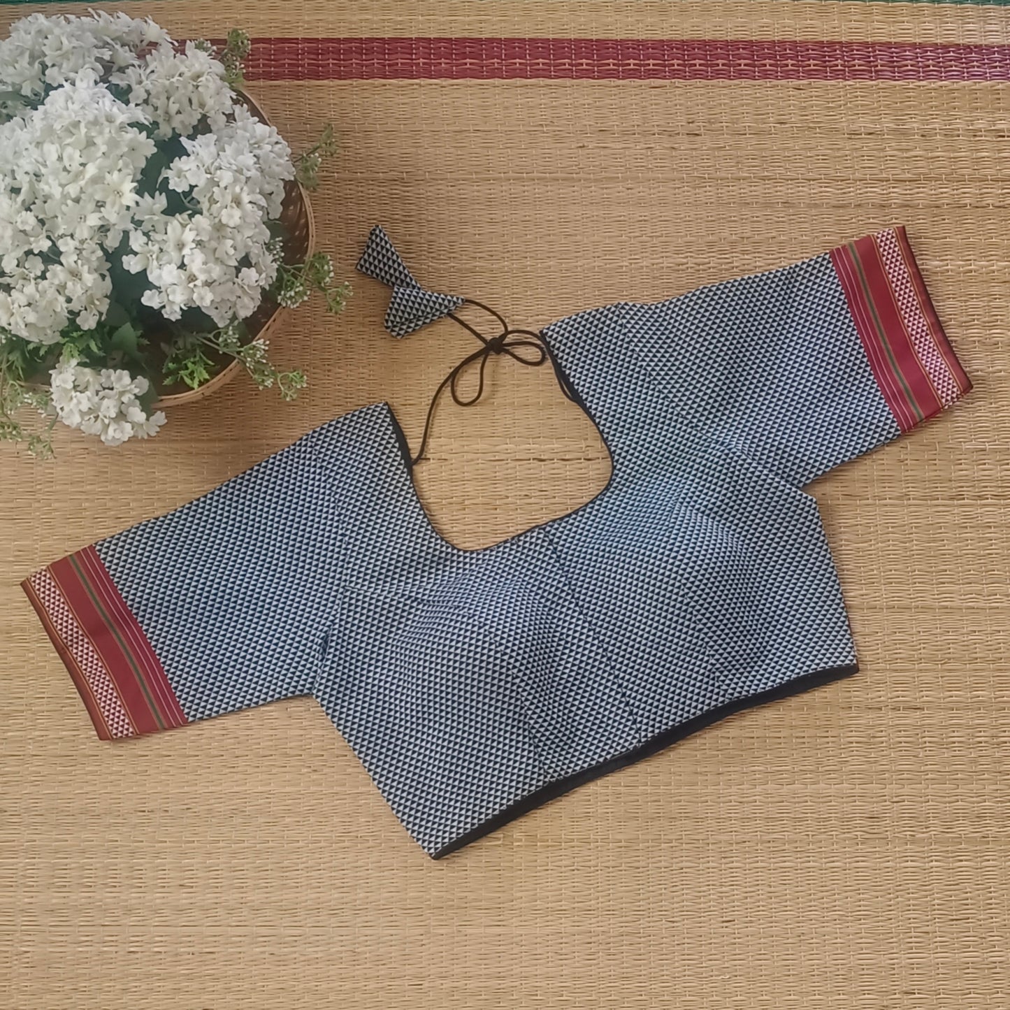 Grey Kodiyal Cotton Blouse