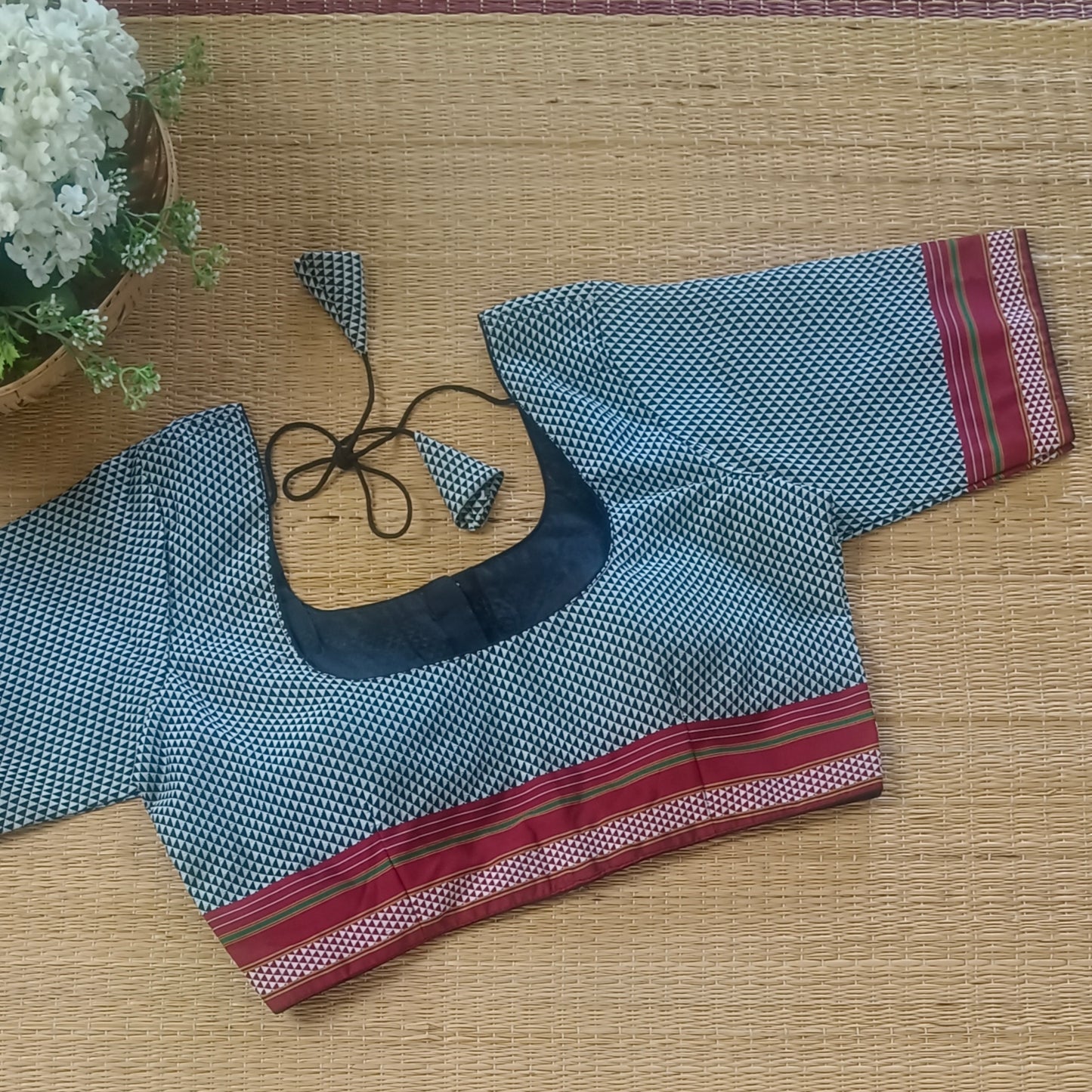Grey Kodiyal Cotton Blouse