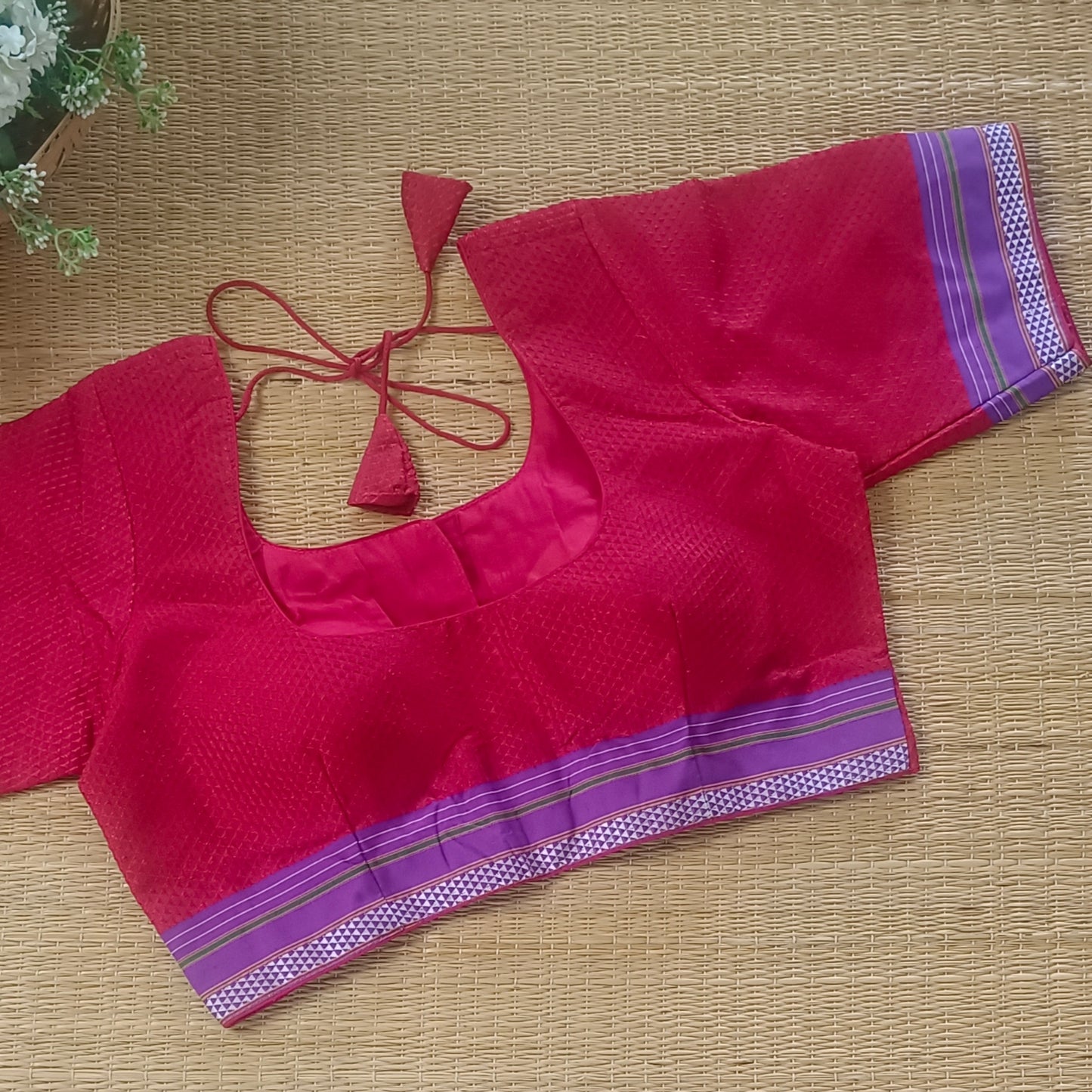 Red Kodiyal Cotton Blouse