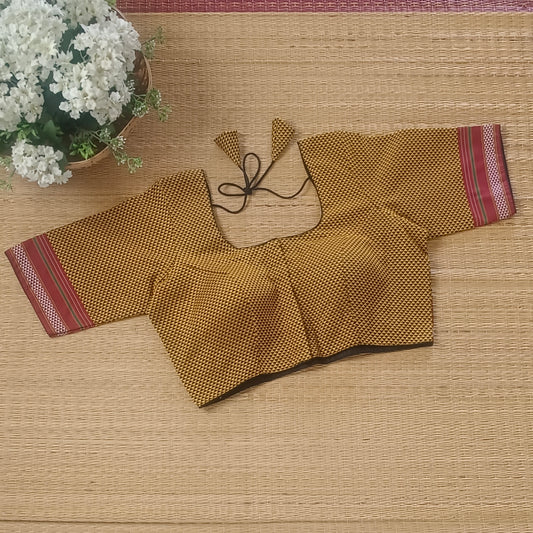 Mustard Kodiyal Cotton Blouse