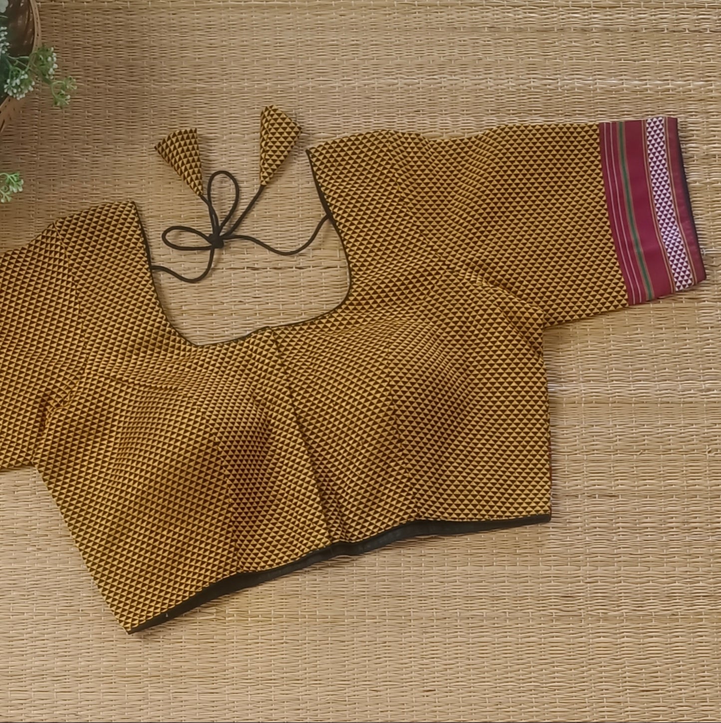 Mustard Kodiyal Cotton Blouse