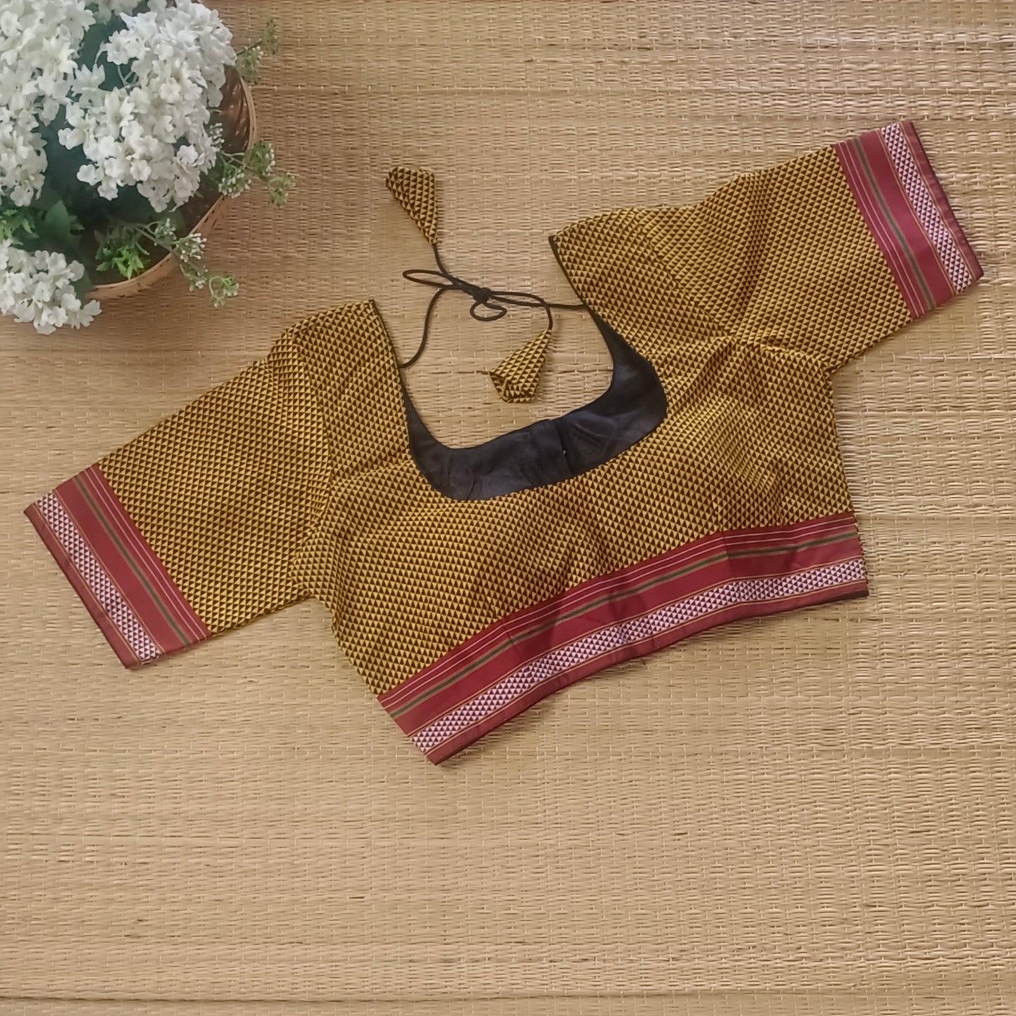 Mustard Kodiyal Cotton Blouse