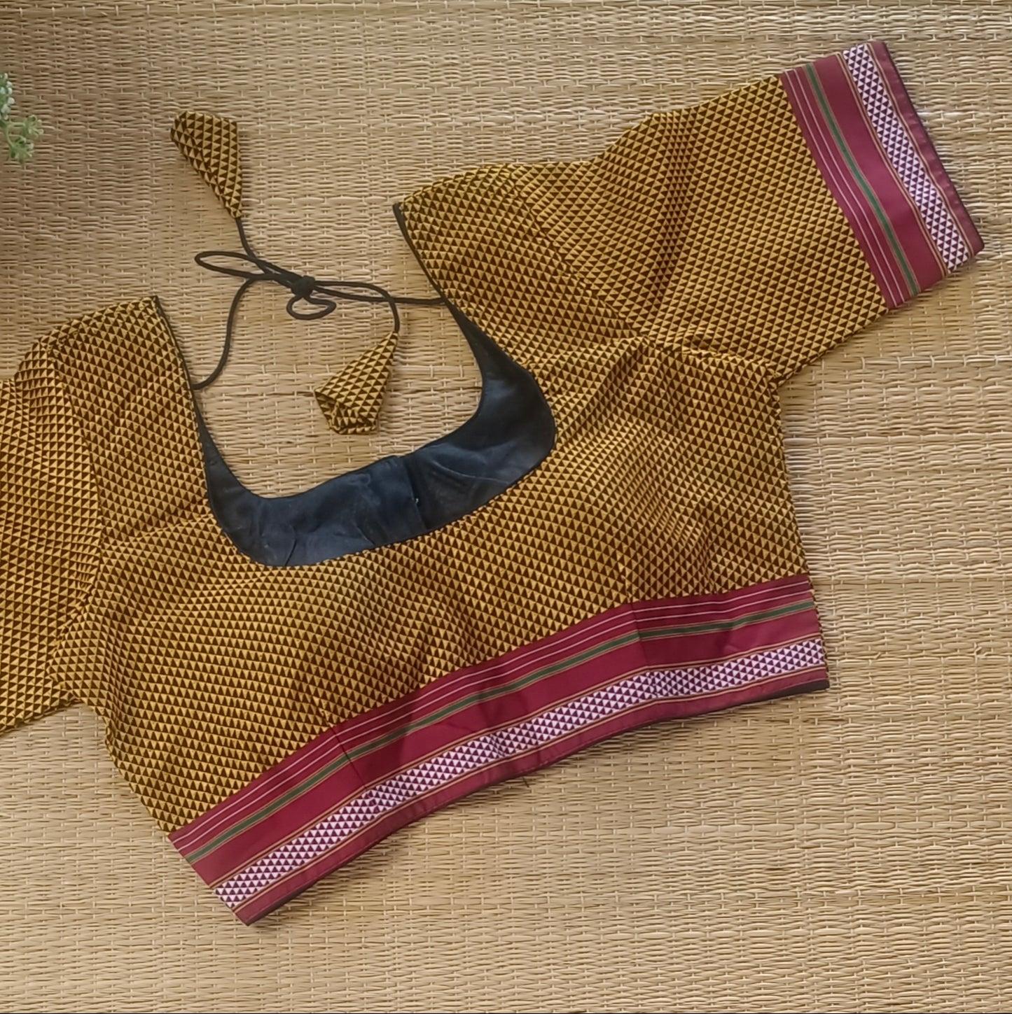 Mustard Kodiyal Cotton Blouse