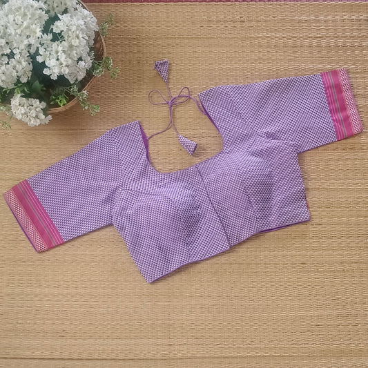 Lavender Kodiyal Cotton Blouse