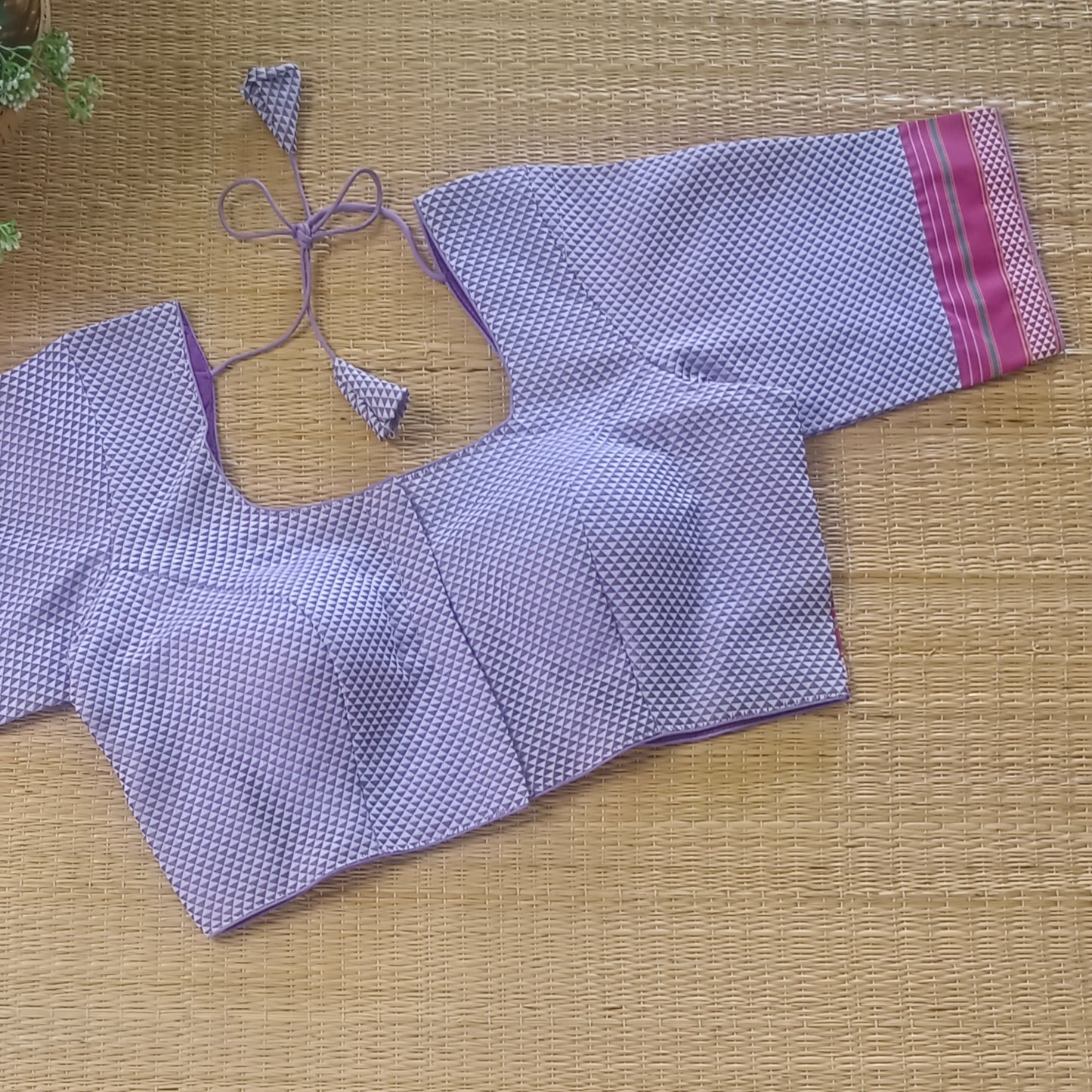 Lavender Kodiyal Cotton Blouse