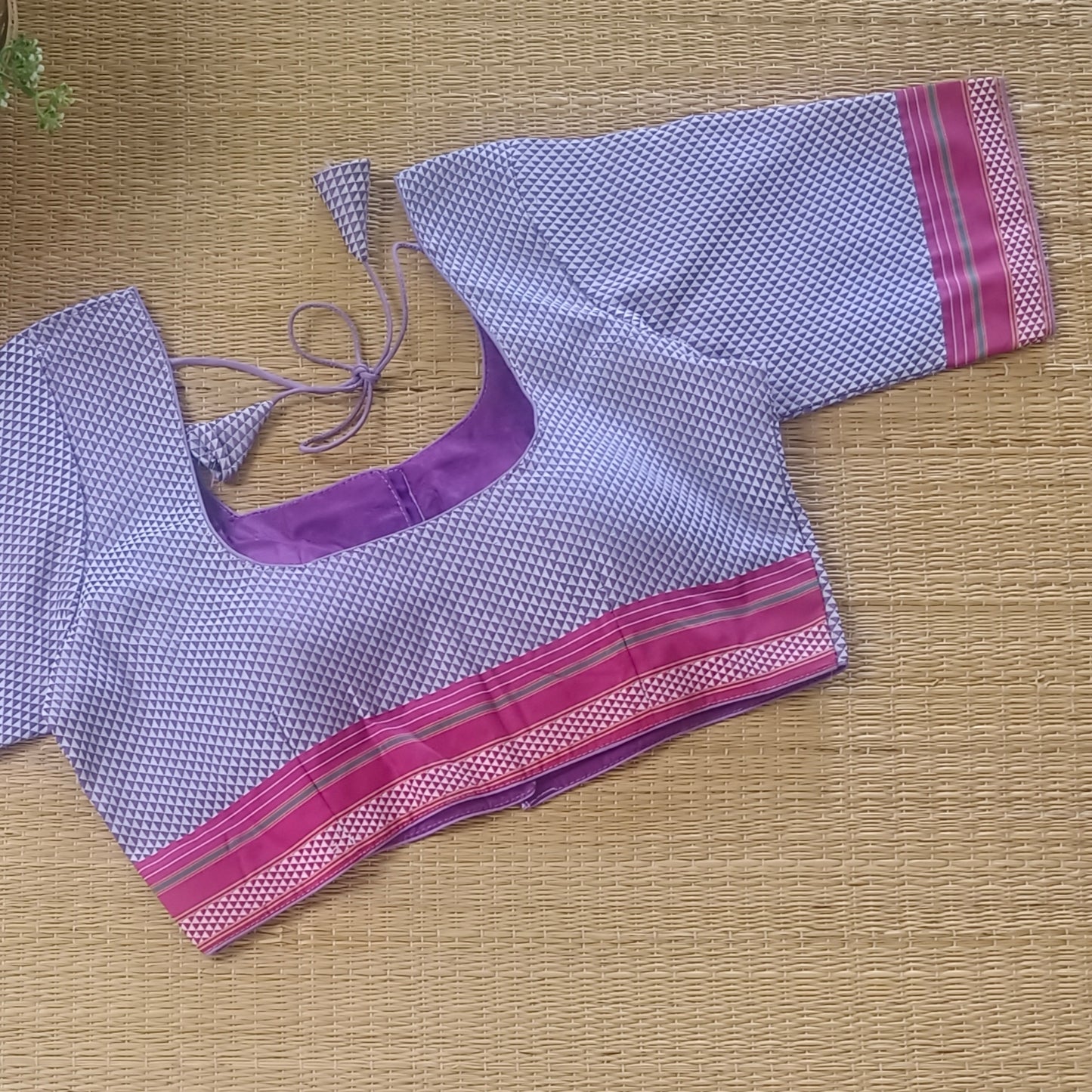 Lavender Kodiyal Cotton Blouse
