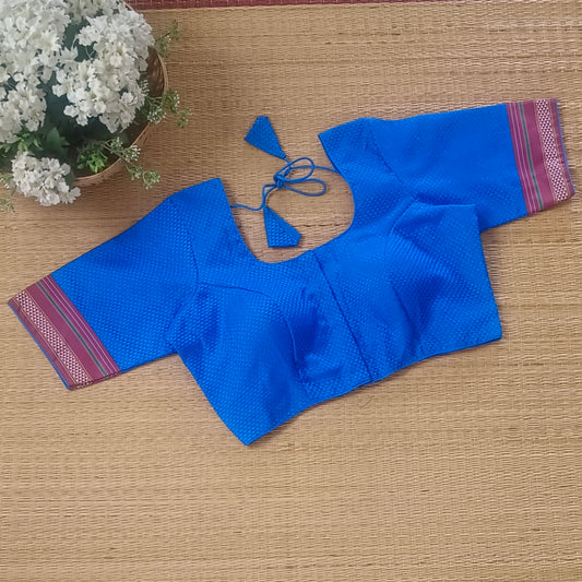 Dark Blue Kodiyal Cotton Blouse