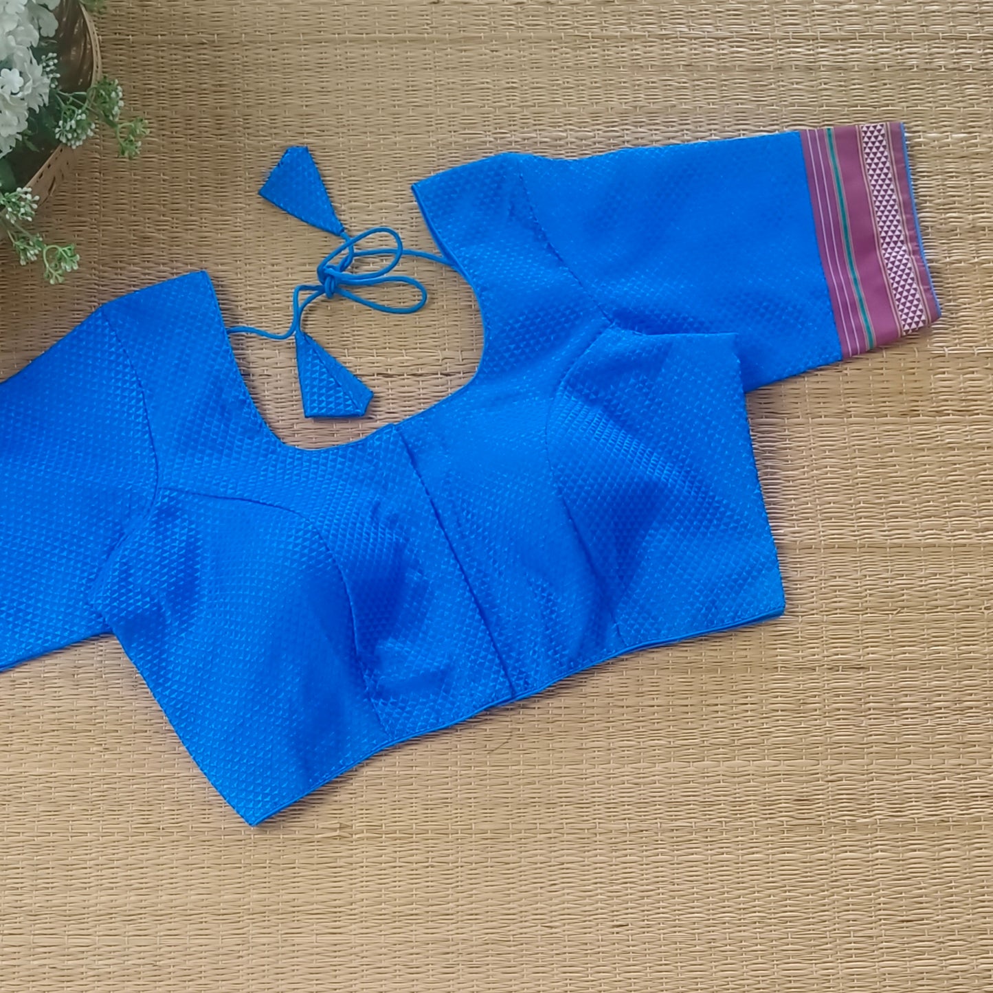 Dark Blue Kodiyal Cotton Blouse