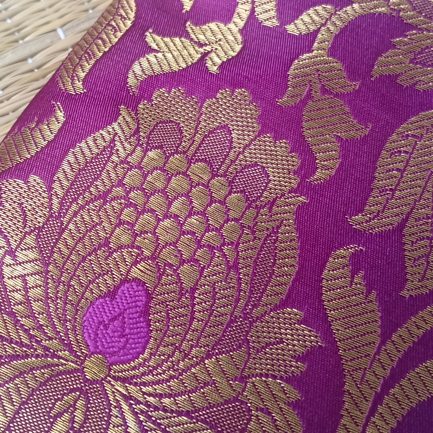 Magenta Brocade Blouse