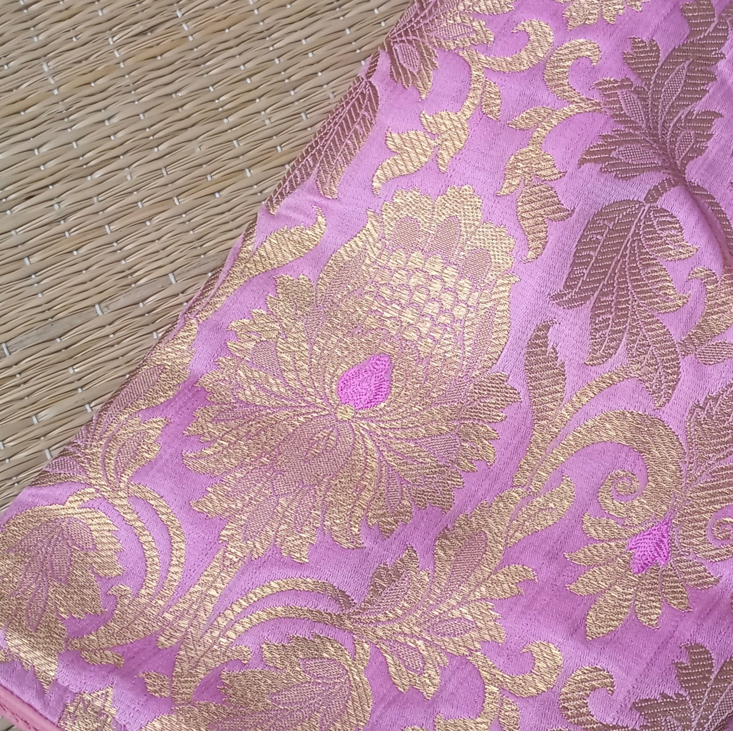Pink Brocade Blouse