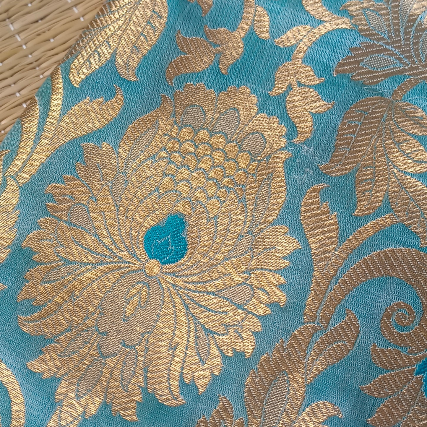 Pastel Green Brocade Blouse