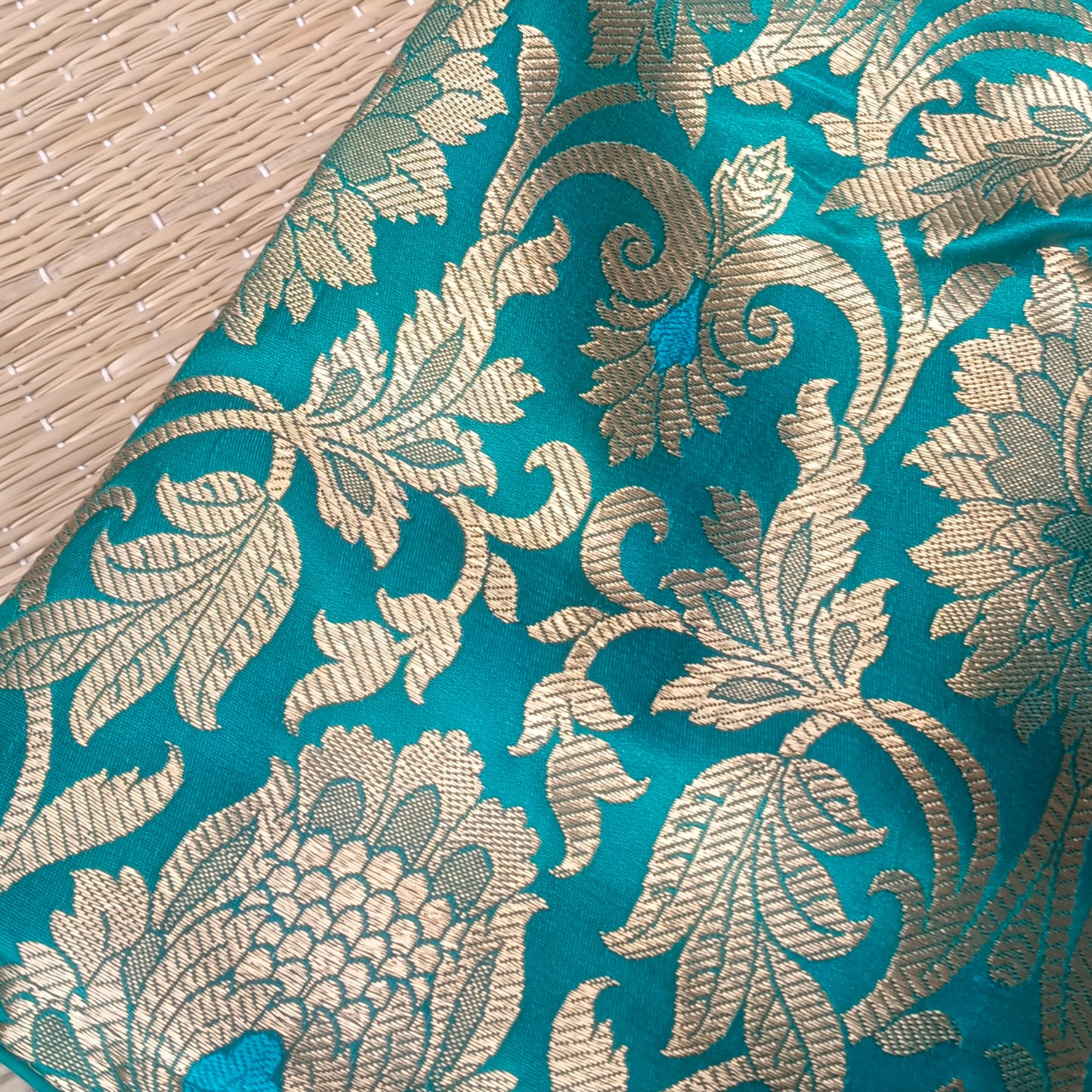 Rama Green Brocade Blouse