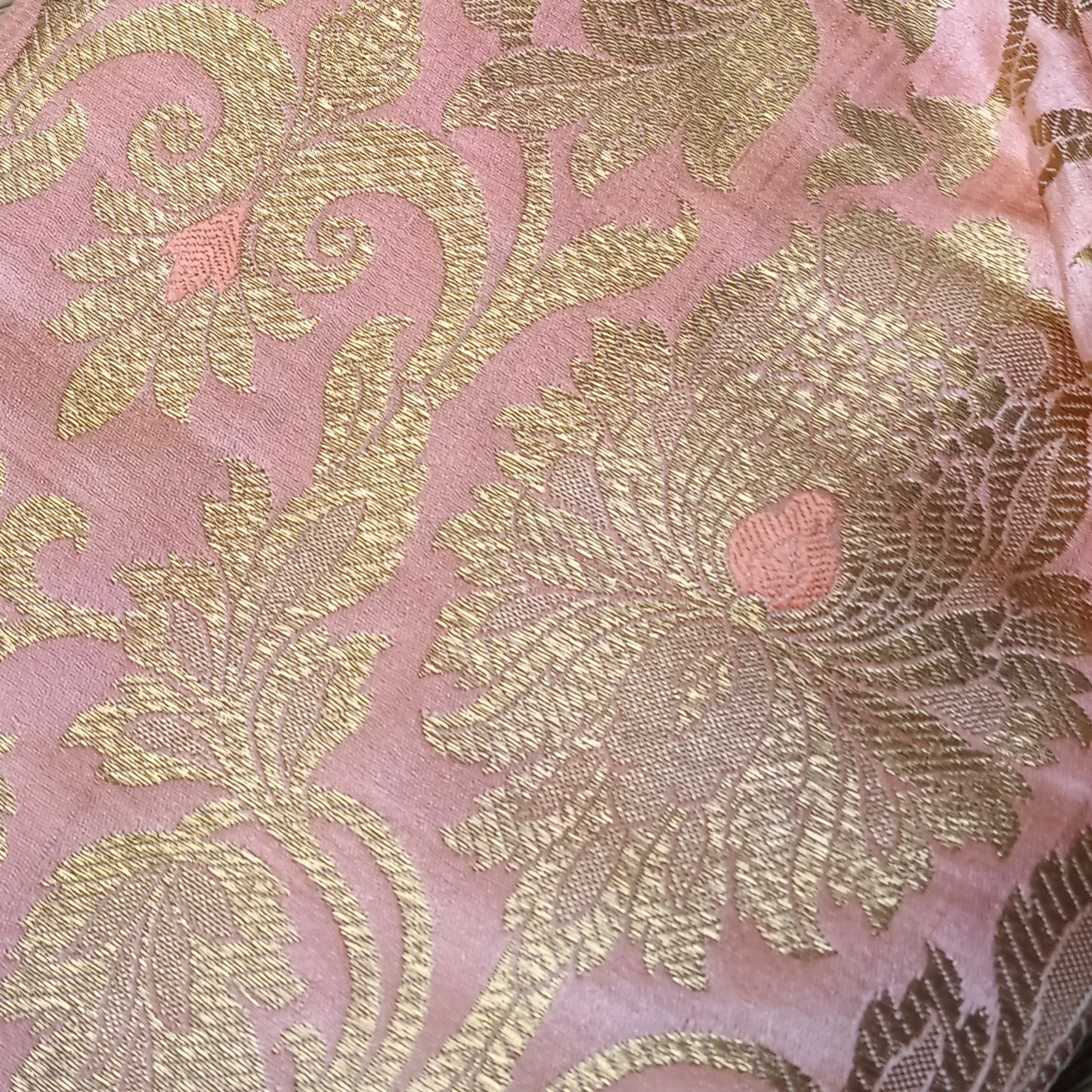 Pastel Pink Brocade Blouse