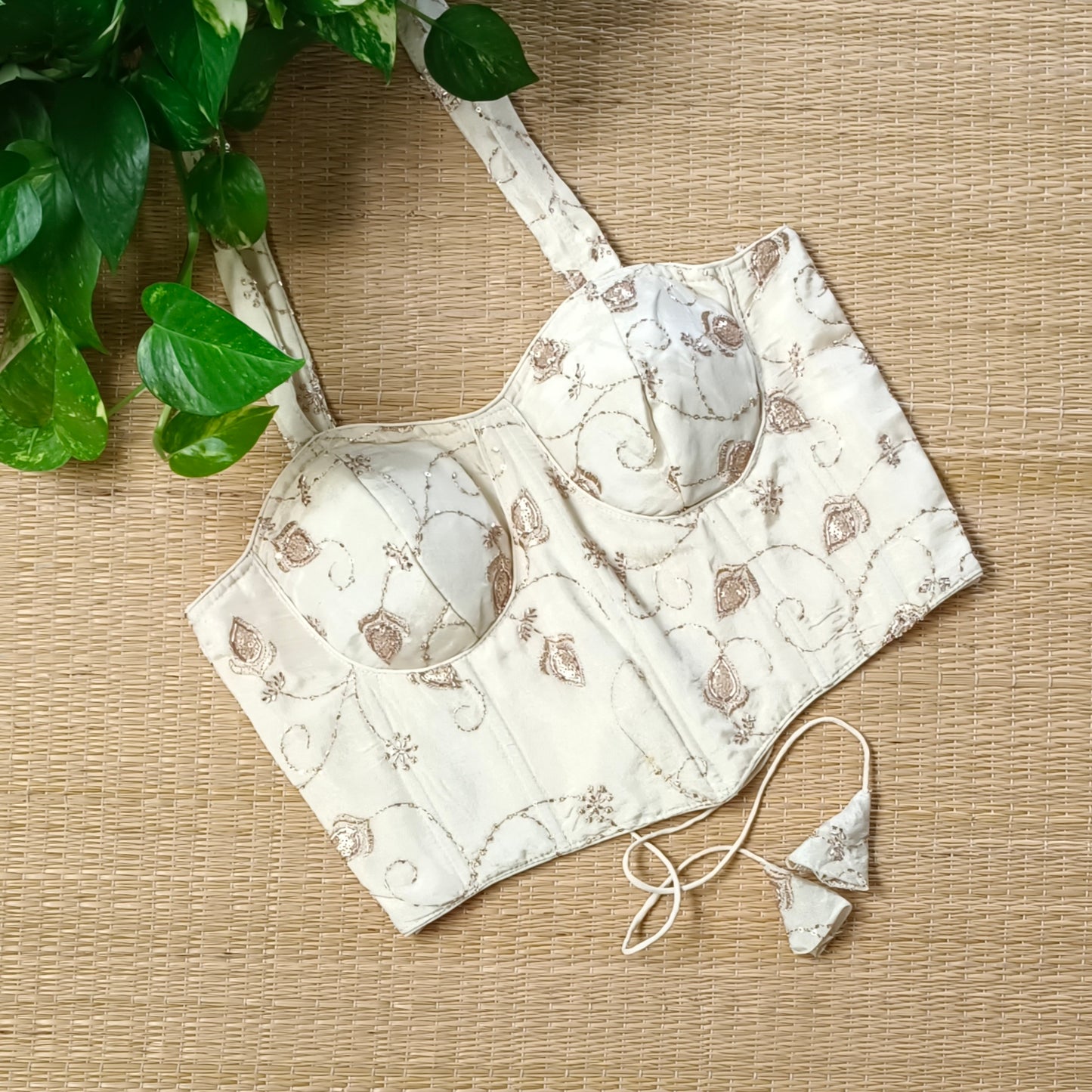 Light Golden Corset Blouse