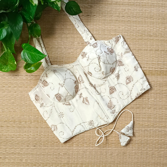 Light Golden Corset Blouse