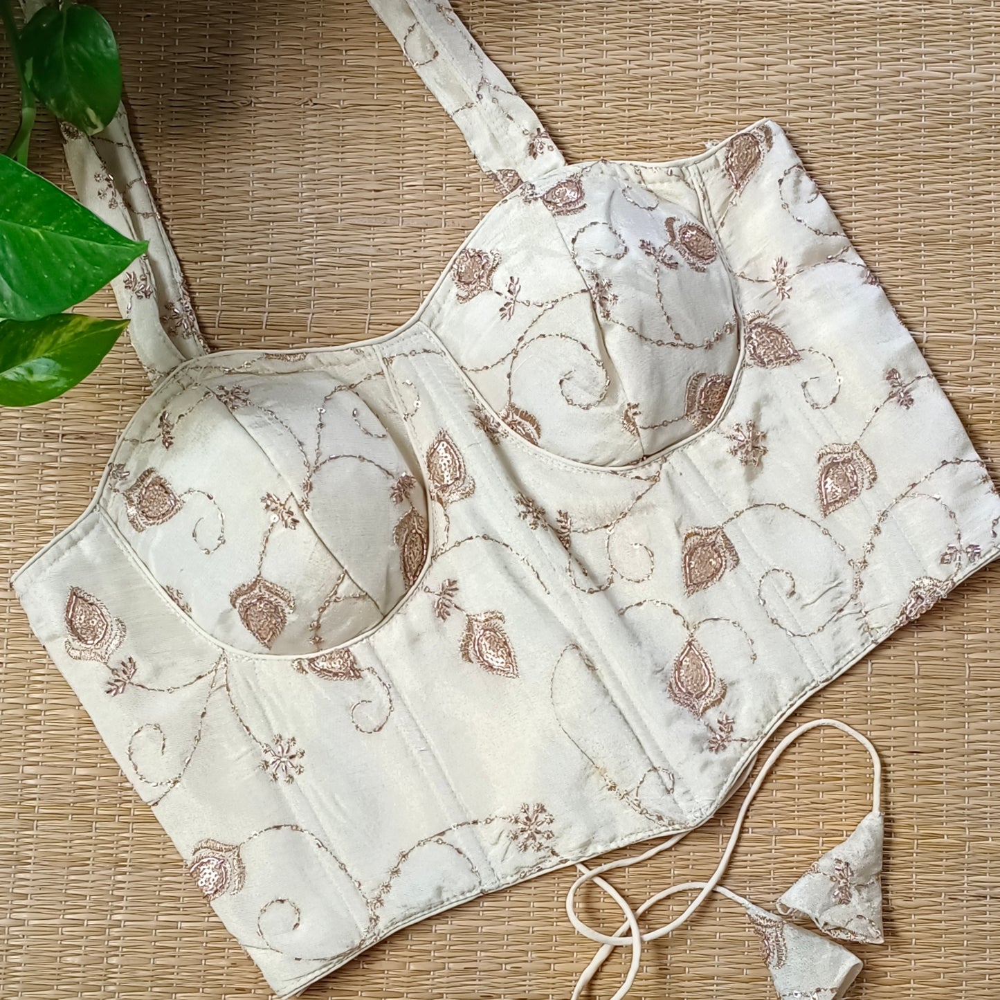 Light Golden Corset Blouse