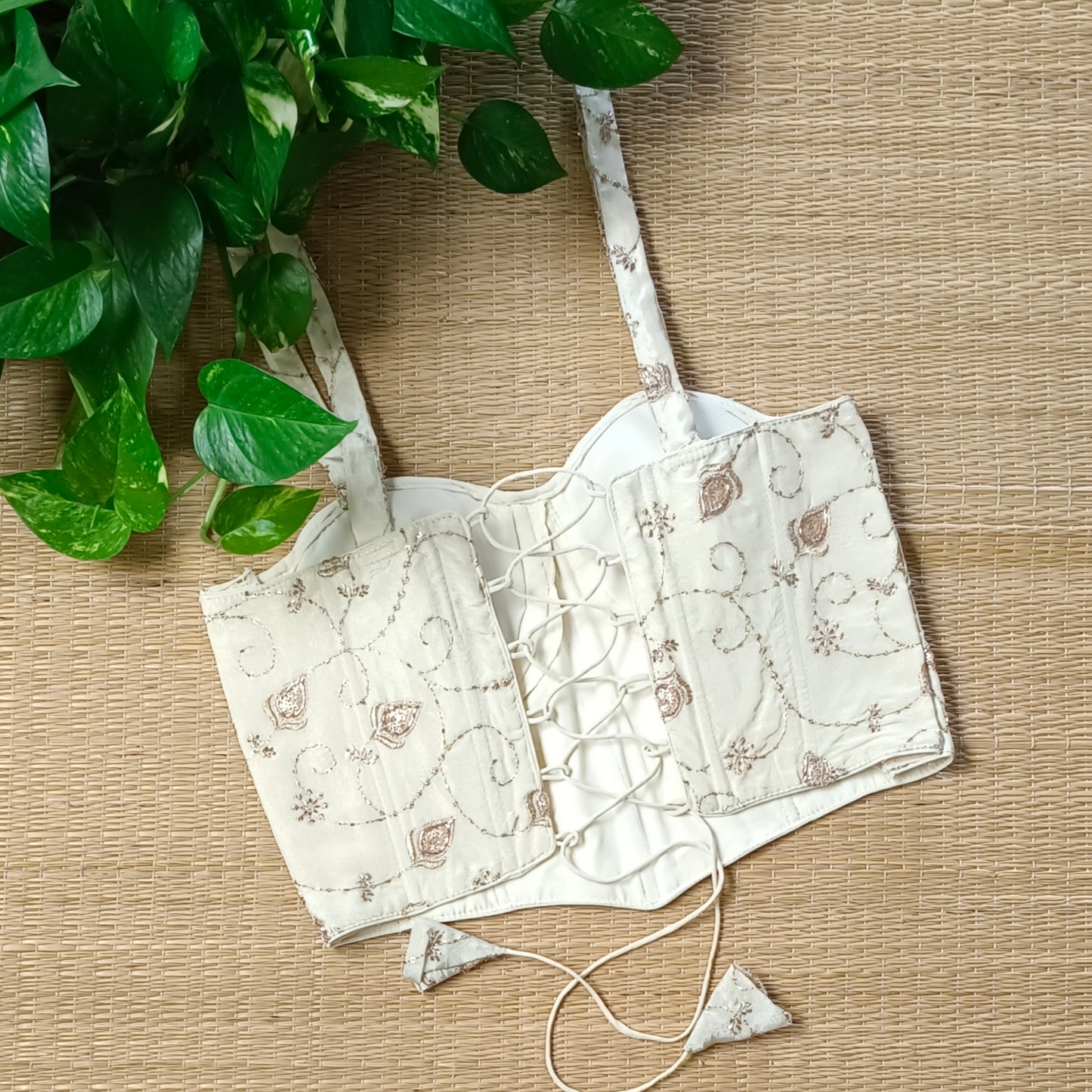 Light Golden Corset Blouse