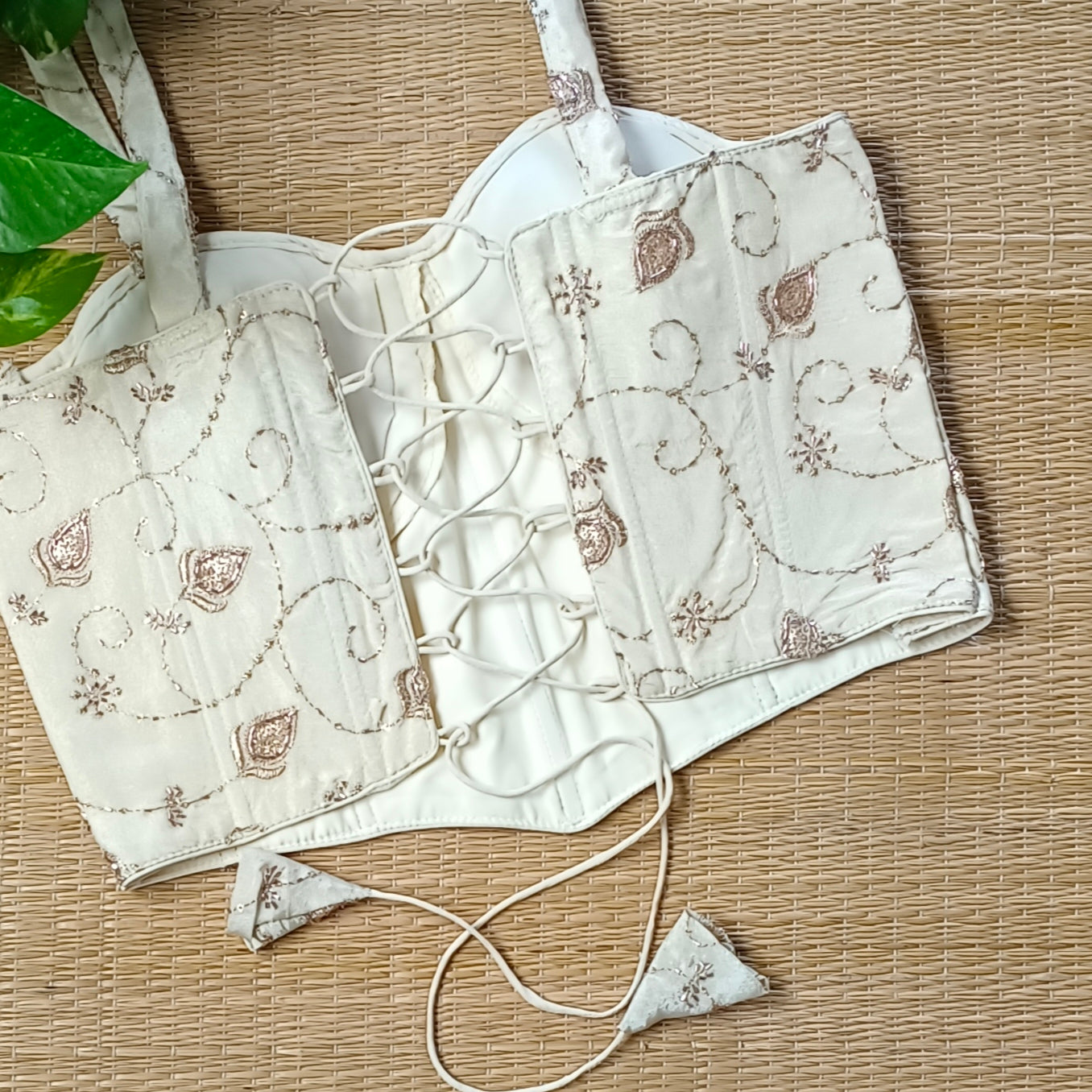 Light Golden Corset Blouse