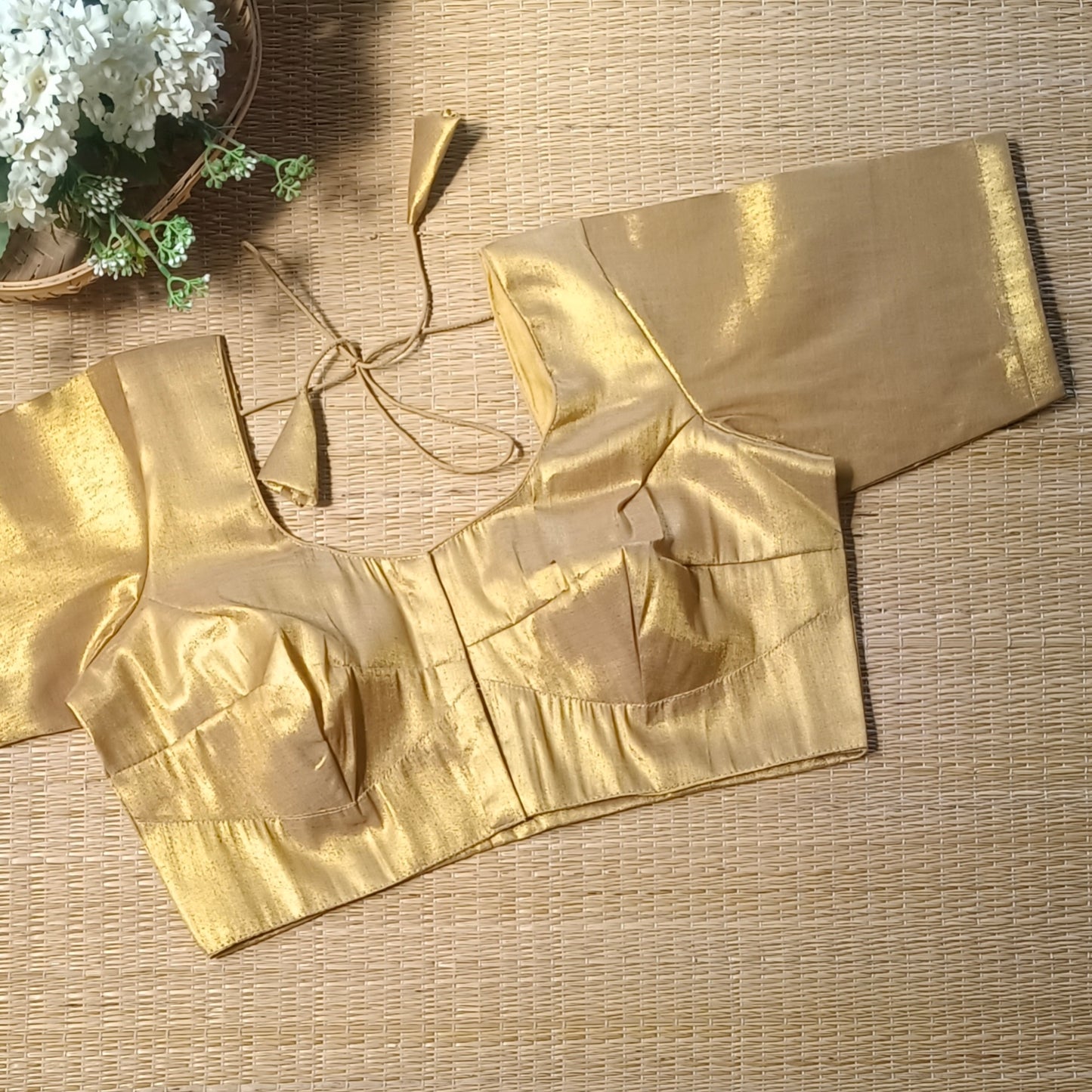 Classic Golden Tissue Blouse 3