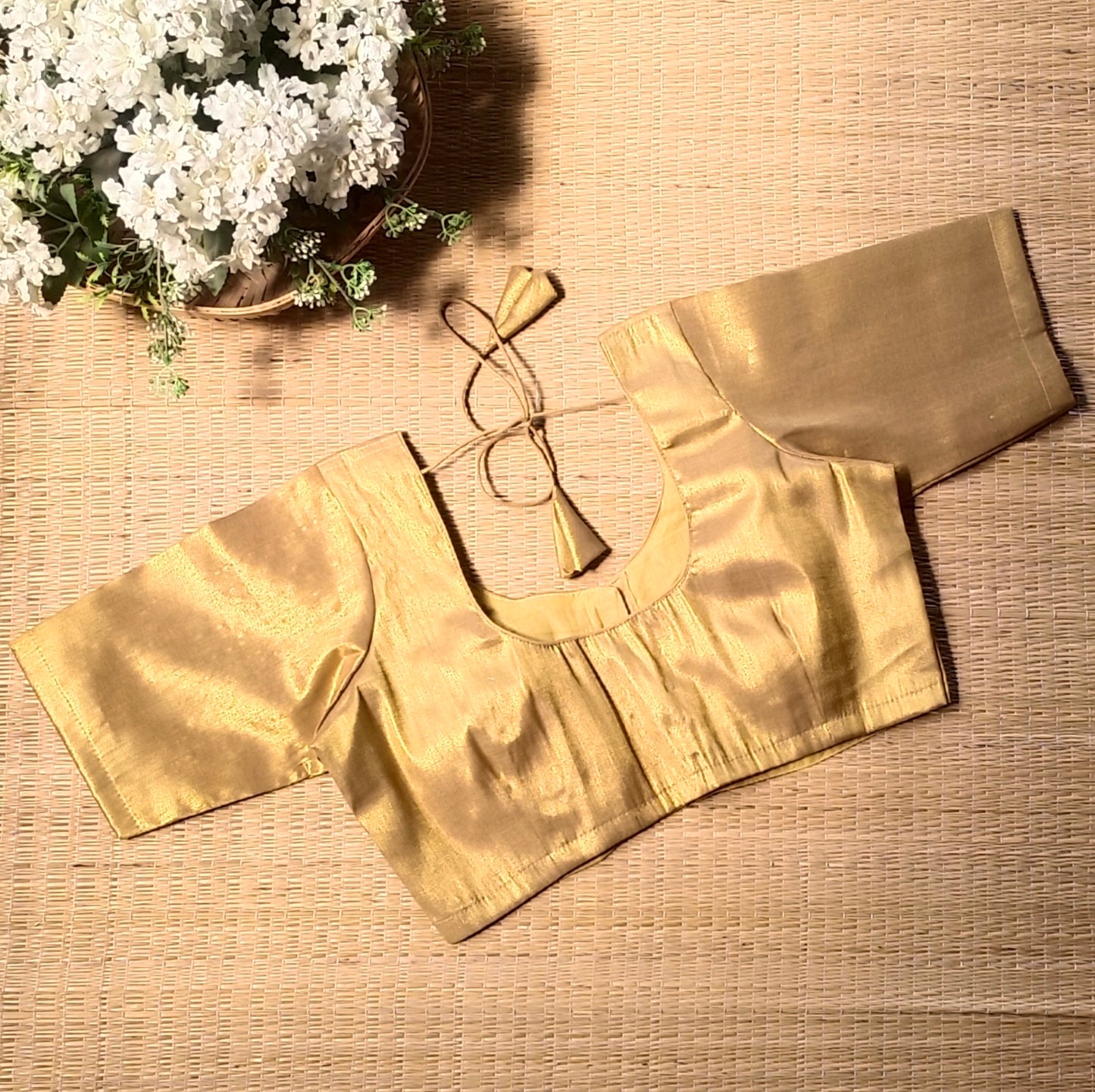 Classic Golden Tissue Blouse 3