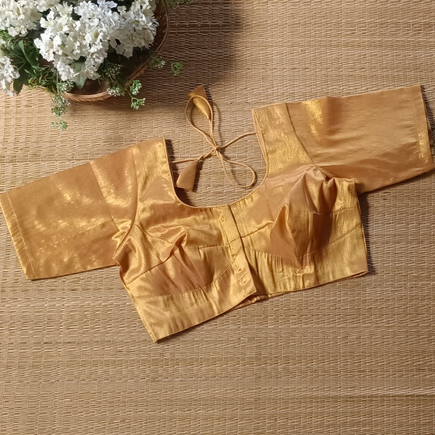 Classic Golden Tissue Blouse 2