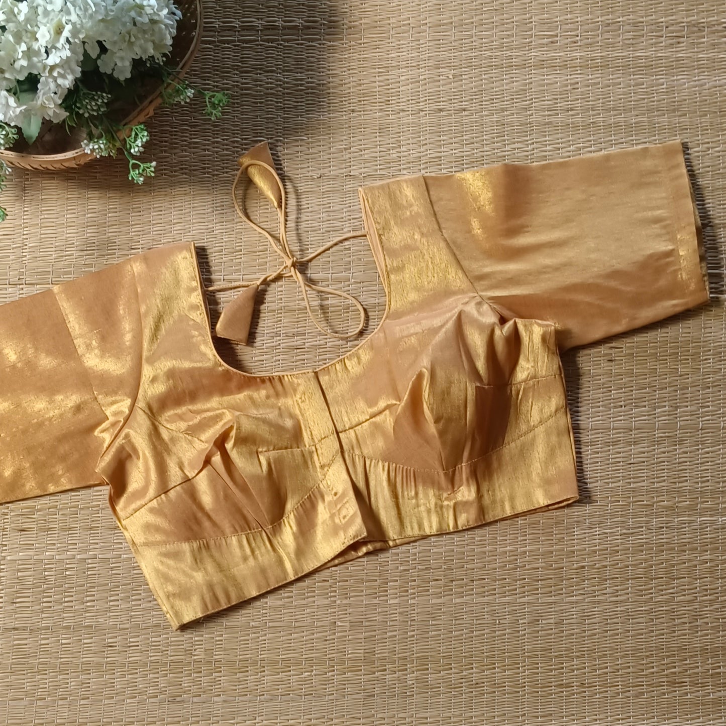 Classic Golden Tissue Blouse 2