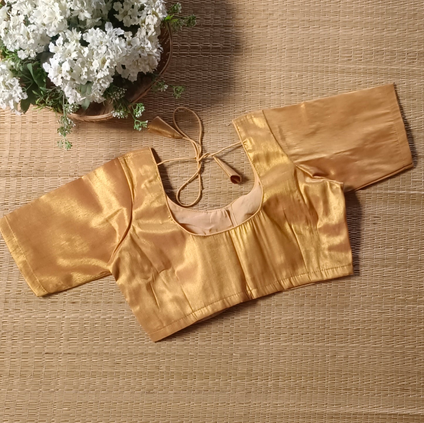 Classic Golden Tissue Blouse 2