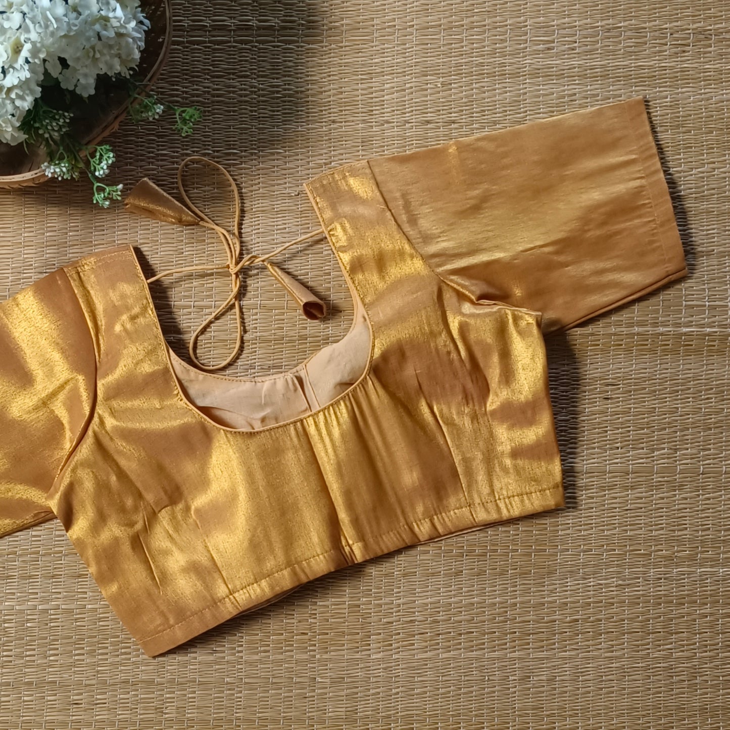 Classic Golden Tissue Blouse 2